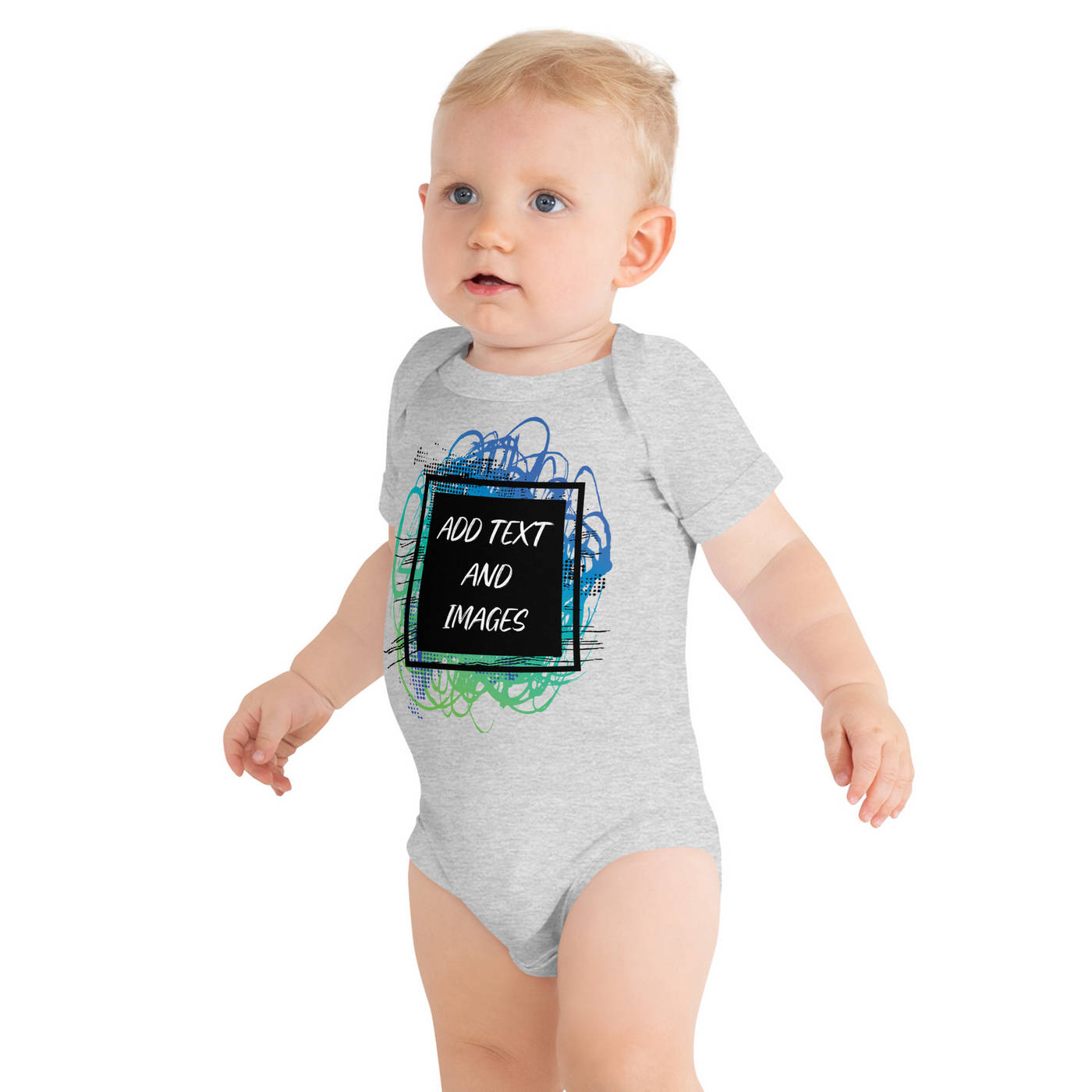 Infant Short Sleeve One Piece Bodysuit | Bella + Canvas 100B - Design Your Own