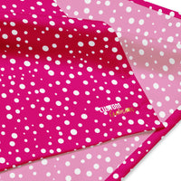 Exclusive Bandana - Mini White Polka Dot on Pink