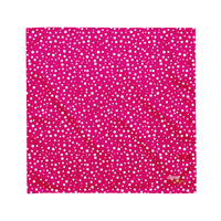 Exclusive Bandana - Mini White Polka Dot on Pink