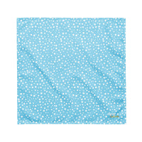 Exclusive Bandana - Mini White Polka Dot on Blue