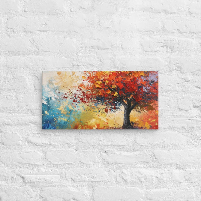 Exclusive Art Canvas - Nature - Watercolor Tree 1 (Horizontal/Square) - 10″×20″ - 