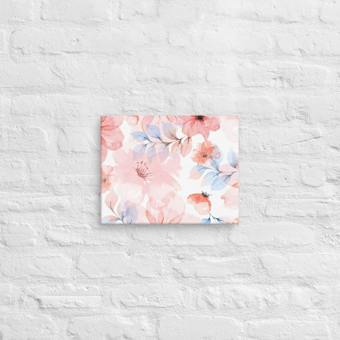 Exclusive Art Canvas - Nature - Watercolor Flowers 1 (Horizontal/Square) - 11″×14″ - 