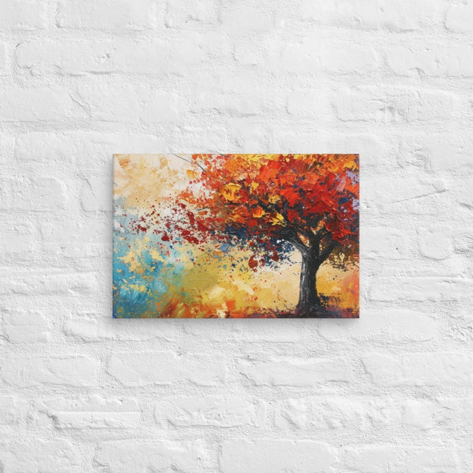 Exclusive Art Canvas - Nature - Watercolor Tree 1 (Horizontal/Square) - 12″×18″ - 