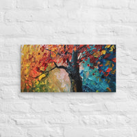 Exclusive Art Canvas - Nature - Watercolor Tree 2 (Horizontal) - 12″×24″ - 