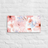 Exclusive Art Canvas - Nature - Watercolor Flowers 1 (Horizontal/Square) - 12″×24″ - 