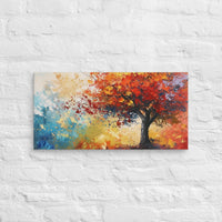 Exclusive Art Canvas - Nature - Watercolor Tree 1 (Horizontal/Square) - 12″×24″ - 