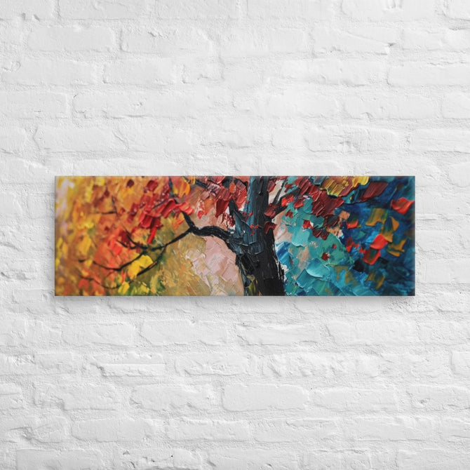 Exclusive Art Canvas - Nature - Watercolor Tree 2 (Horizontal) - 12″×36″ - 