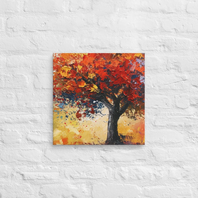 Exclusive Art Canvas - Nature - Watercolor Tree 1 (Horizontal/Square) - 16″×16″ - 