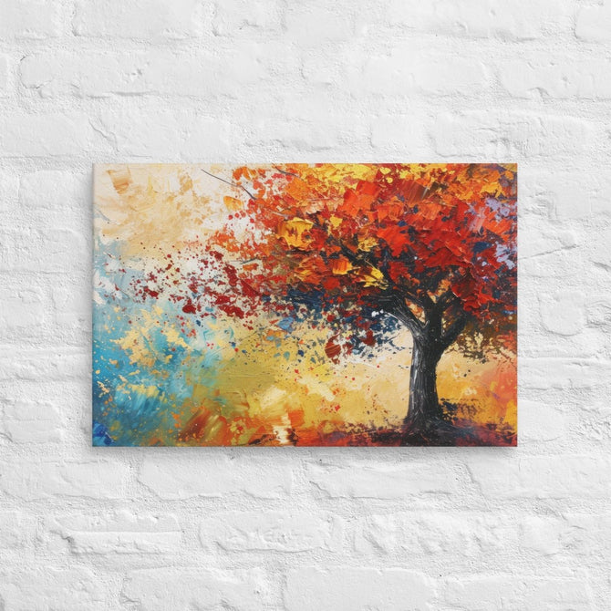 Exclusive Art Canvas - Nature - Watercolor Tree 1 (Horizontal/Square) - 16″×24″ - 