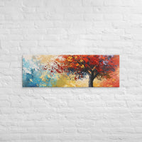 Exclusive Art Canvas - Nature - Watercolor Tree 1 (Horizontal/Square) - 16″×48″ - 