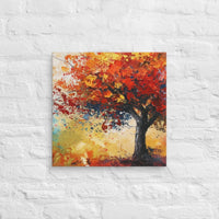 Exclusive Art Canvas - Nature - Watercolor Tree 1 (Horizontal/Square) - 18″×18″ - 