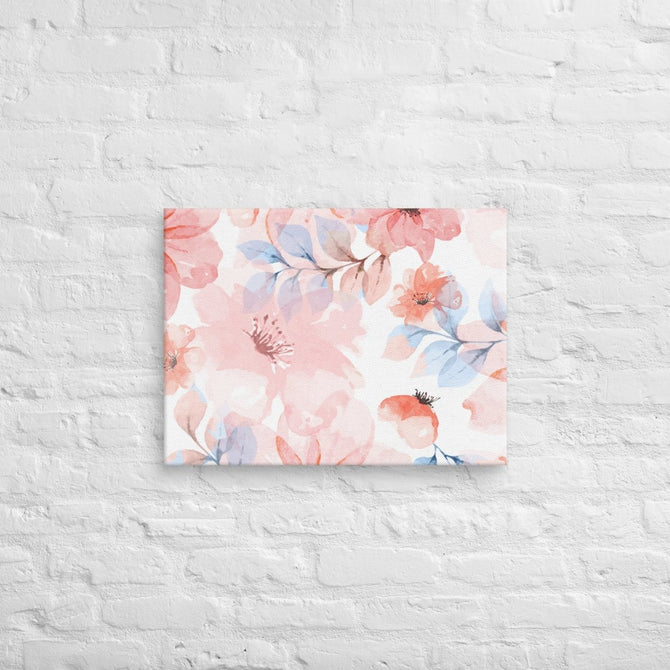 Exclusive Art Canvas - Nature - Watercolor Flowers 1 (Horizontal/Square) - 18″×24″ - 