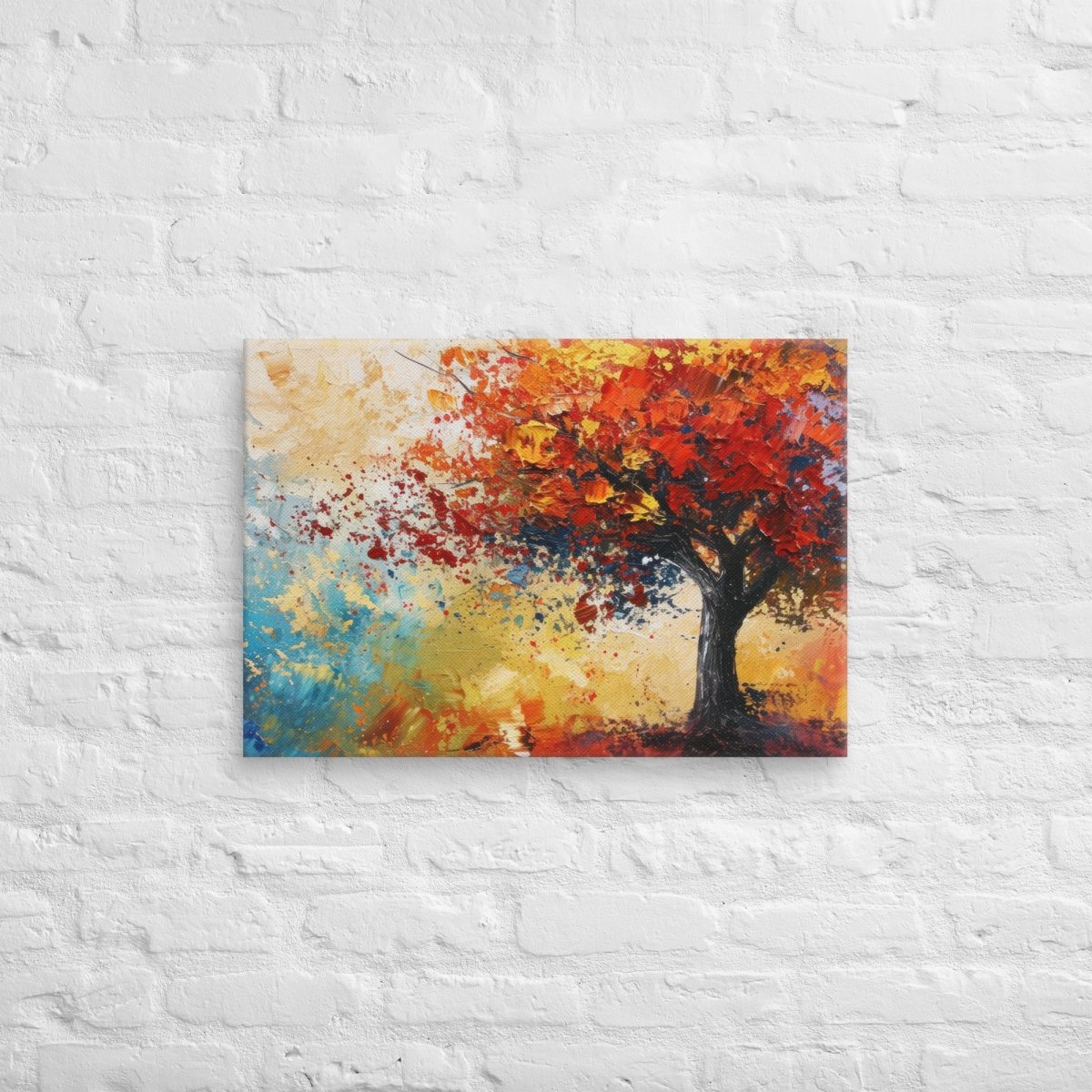 Exclusive Art Canvas - Nature - Watercolor Tree 1 (Horizontal/Square) - 18″×26″ - 