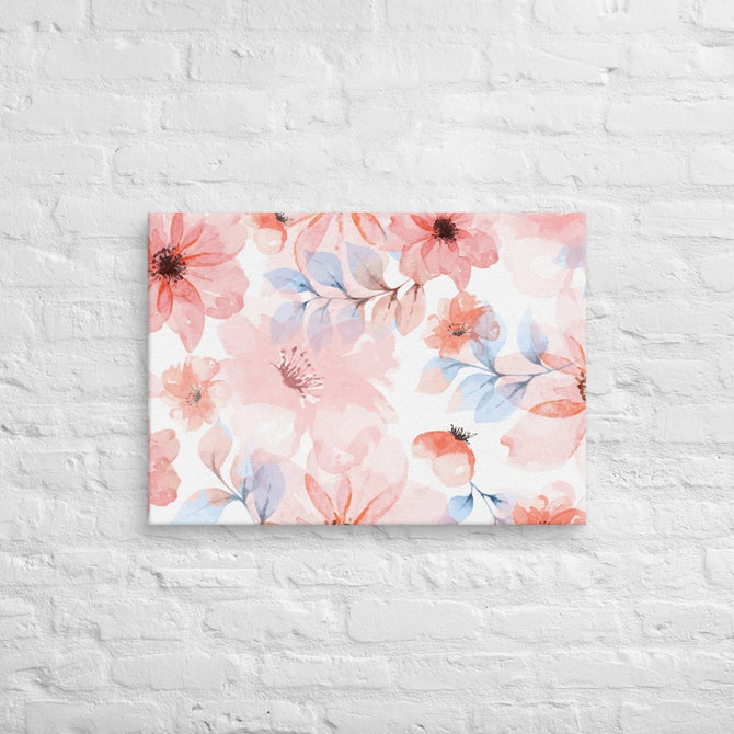 Exclusive Art Canvas - Nature - Watercolor Flowers 1 (Horizontal/Square) - 20″×28″ - 