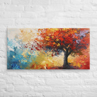 Exclusive Art Canvas - Nature - Watercolor Tree 1 (Horizontal/Square) - 20″×40″ - 