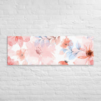 Exclusive Art Canvas - Nature - Watercolor Flowers 1 (Horizontal/Square) - 20″×60″ - 