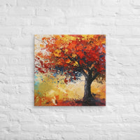 Exclusive Art Canvas - Nature - Watercolor Tree 1 (Horizontal/Square) - 24″×24″ - 