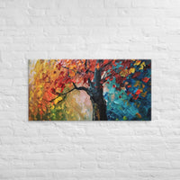 Exclusive Art Canvas - Nature - Watercolor Tree 2 (Horizontal) - 24″×48″ - 