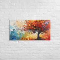 Exclusive Art Canvas - Nature - Watercolor Tree 1 (Horizontal/Square) - 24″×48″ - 