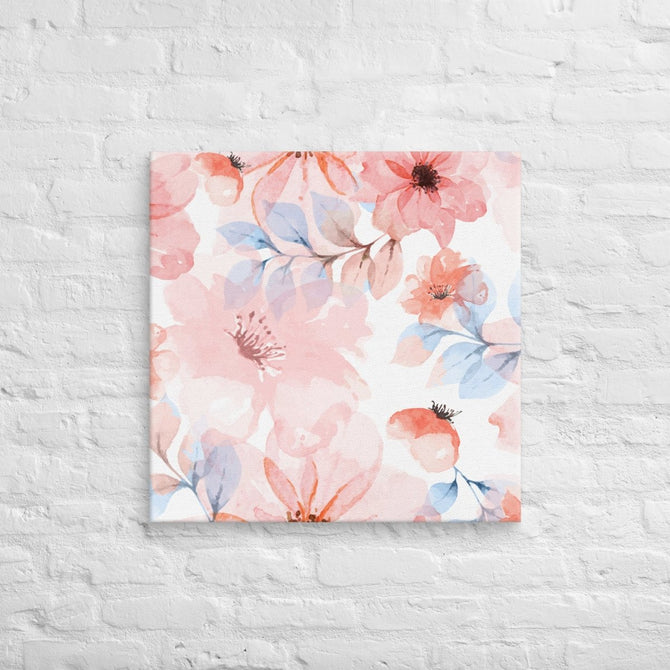 Exclusive Art Canvas - Nature - Watercolor Flowers 1 (Horizontal/Square) - 26″×26″ - 