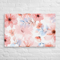 Exclusive Art Canvas - Nature - Watercolor Flowers 1 (Horizontal/Square) - 26″×40″ - 