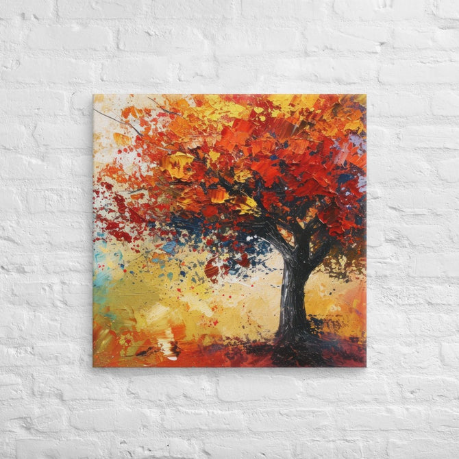 Exclusive Art Canvas - Nature - Watercolor Tree 1 (Horizontal/Square) - 28″×28″ - 