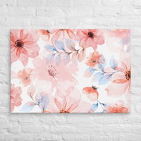 Exclusive Art Canvas - Nature - Watercolor Flowers 1 (Horizontal/Square) - 28″×40″ - 