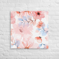 Exclusive Art Canvas - Nature - Watercolor Flowers 1 (Horizontal/Square) - 30″×30″ - 