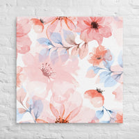 Exclusive Art Canvas - Nature - Watercolor Flowers 1 (Horizontal/Square) - 36″×36″ - 