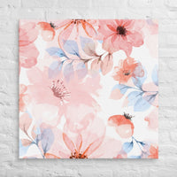 Exclusive Art Canvas - Nature - Watercolor Flowers 1 (Horizontal/Square) - 37″×37″ - 