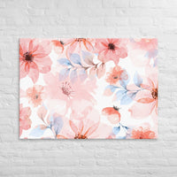 Exclusive Art Canvas - Nature - Watercolor Flowers 1 (Horizontal/Square) - 40″×55″ - 