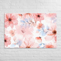 Exclusive Art Canvas - Nature - Watercolor Flowers 1 (Horizontal/Square) - 40″×60″ - 