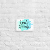 Exclusive Art Canvas - Saying - Family Makes This House A Home (Horizontal) - 8″×12″ - 