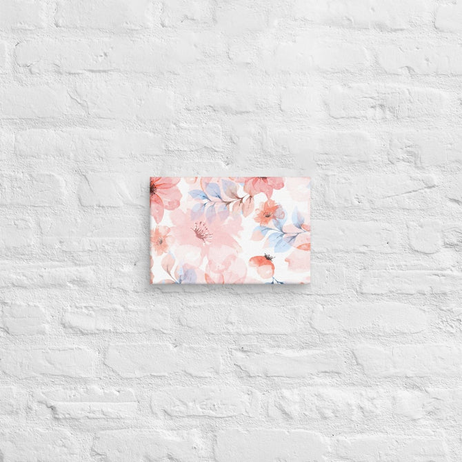 Exclusive Art Canvas - Nature - Watercolor Flowers 1 (Horizontal/Square) - 8″×12″ - 