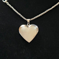 Engraved Heart Locket - Forever In My Heart (Design Your Own)