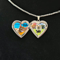 Engraved Heart Locket - Forever In My Heart (Design Your Own)