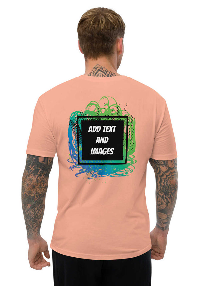 Men's Lightweight Fitted T-Shirt | Next Level 3600 (Front/Back Print) - Design Your Own