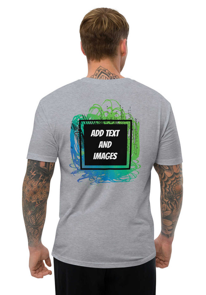 Men's Lightweight Fitted T-Shirt | Next Level 3600 (Front/Back Print) - Design Your Own