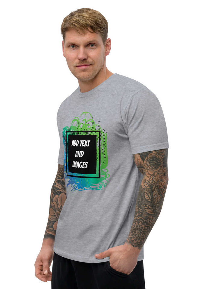 Men's Lightweight Fitted T-Shirt | Next Level 3600 (Front/Back Print) - Design Your Own