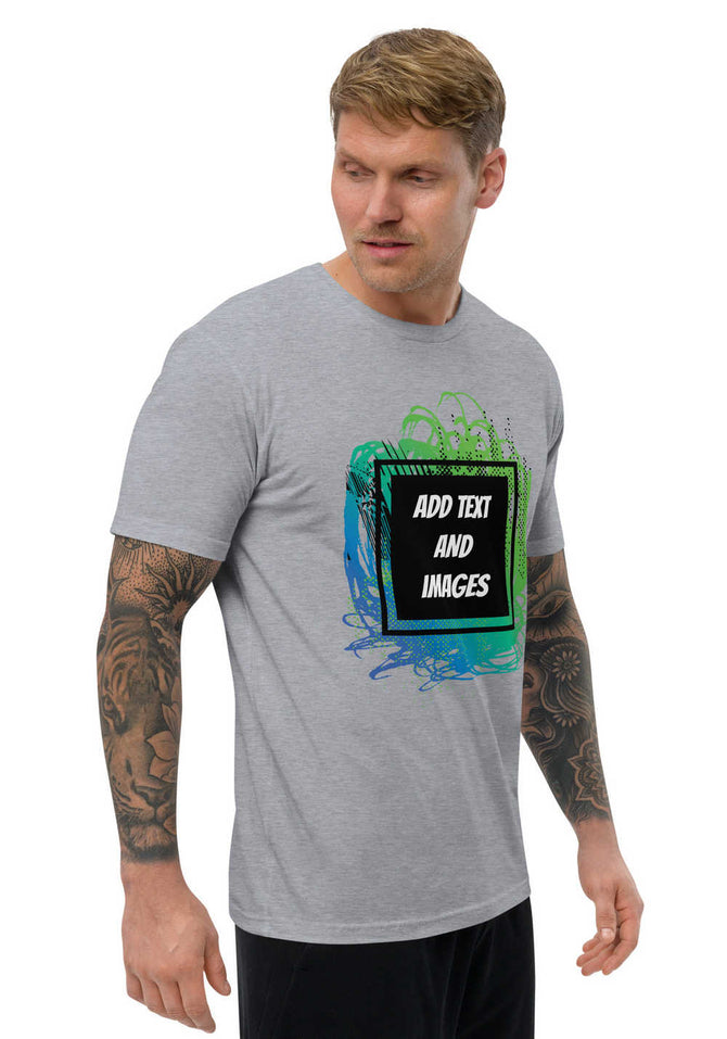 Men's Lightweight Fitted T-Shirt | Next Level 3600 (Front/Back Print) - Design Your Own