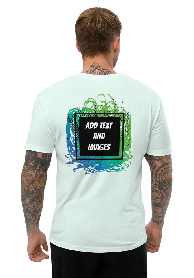 Men's Lightweight Fitted T-Shirt | Next Level 3600 (Front/Back Print) - Design Your Own