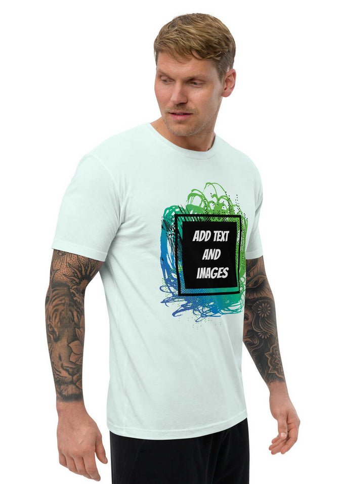 Men's Lightweight Fitted T-Shirt | Next Level 3600 (Front/Back Print) - Design Your Own