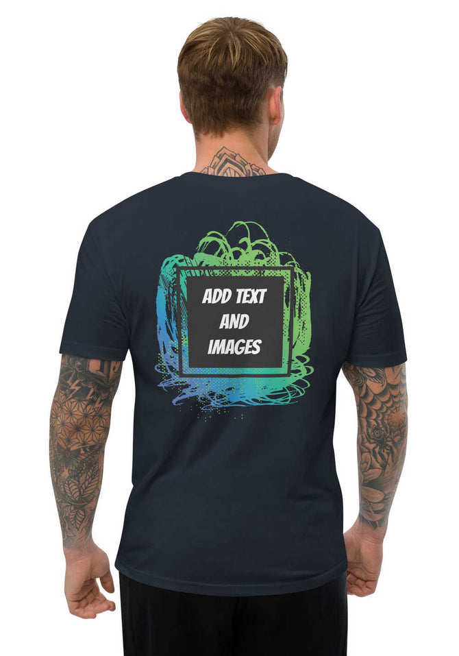 Men's Lightweight Fitted T-Shirt | Next Level 3600 (Front/Back Print) - Design Your Own