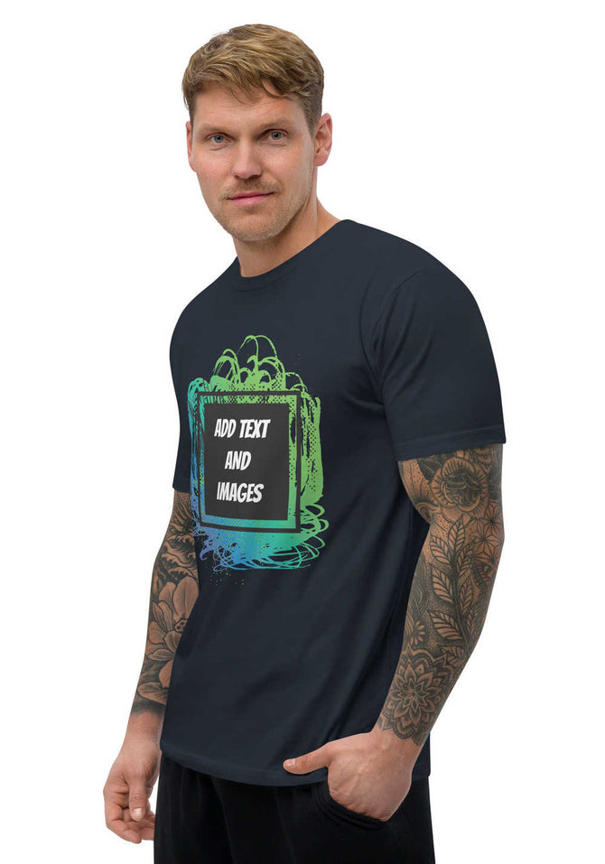 Men's Lightweight Fitted T-Shirt | Next Level 3600 (Front/Back Print) - Design Your Own