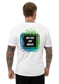 Men's Lightweight Fitted T-Shirt | Next Level 3600 (Front/Back Print) - Design Your Own