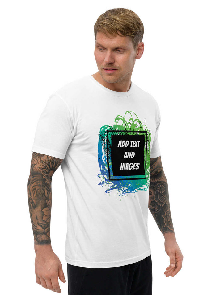 Men's Lightweight Fitted T-Shirt | Next Level 3600 (Front/Back Print) - Design Your Own