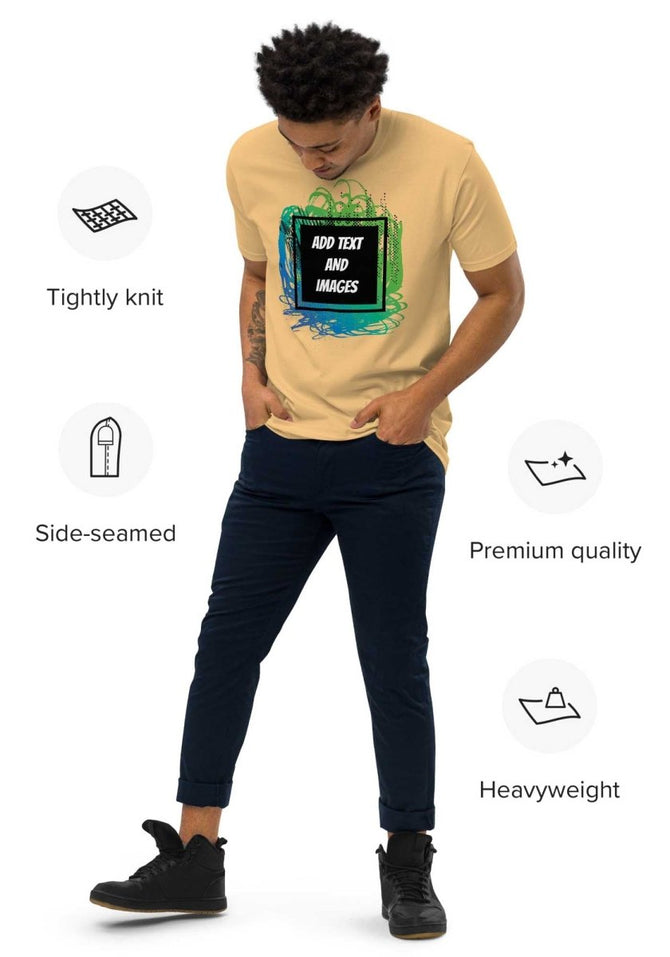 Men's Choice Heavyweight Tee | Cotton Heritage MC1086 (Front/Back Print) - Vintage Gold