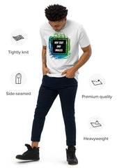 Men's Choice Heavyweight Tee | Cotton Heritage MC1086 (Front/Back Print) - White