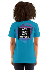 Unisex Adult Lightweight T-Shirt - Bella + Canvas 3001 (Front/Back Print) - Design Your Own