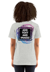 Unisex Adult Lightweight T-Shirt - Bella + Canvas 3001 (Front/Back Print) - Design Your Own